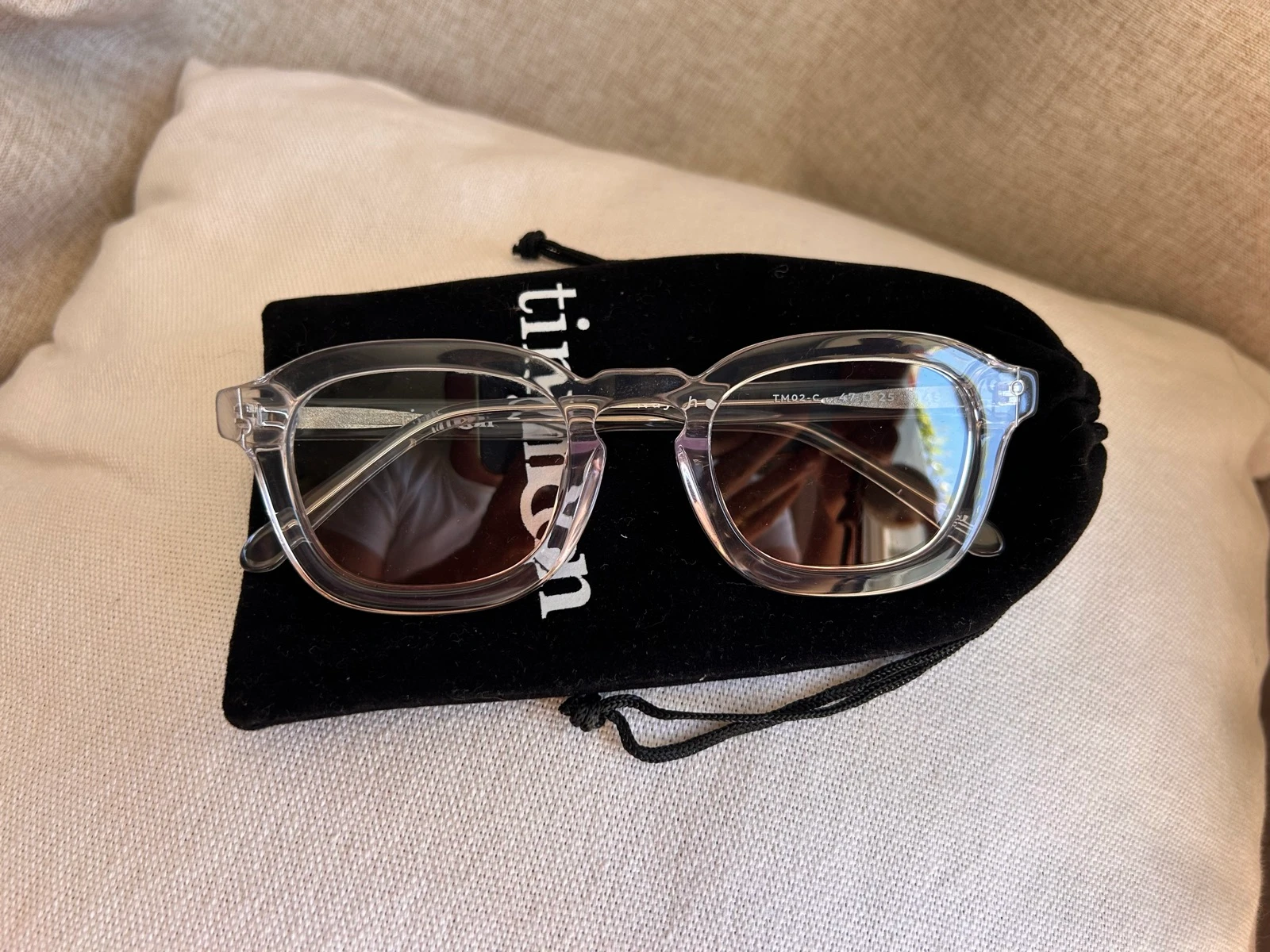 🕶️ Tinymoon Glasses – Nayah Model (Transparent Frame & Gradient Lenses) – photo 10